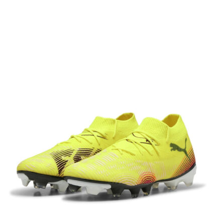 Puma Womens Future 8 Firm Ground Football Boots – Yellow/Black