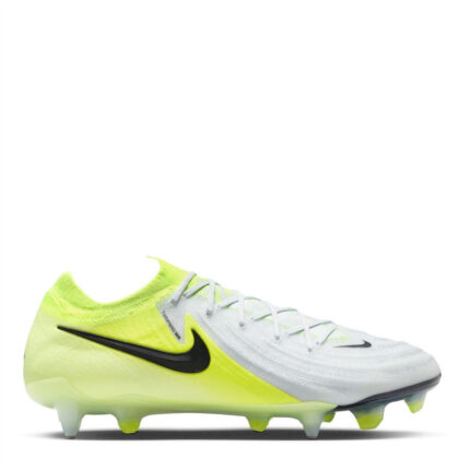 Nike Phantom Gx 2 Soft Ground Football Boots – Silver/Volt