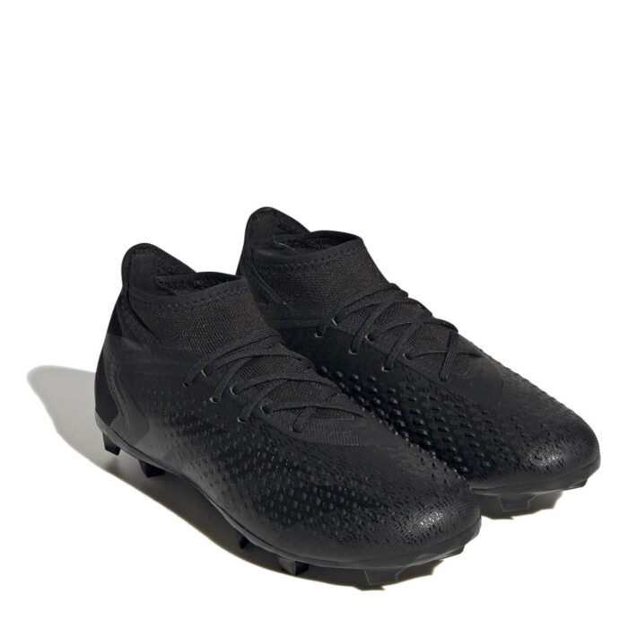 adidas Predator Accuracy.1 Junior Firm Ground Football Boots – Black/Black – view 3