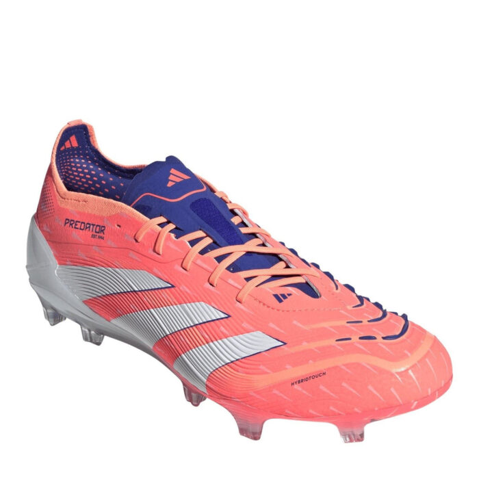 adidas Predator Firm Ground Football Boots – Orange/White - Image 4