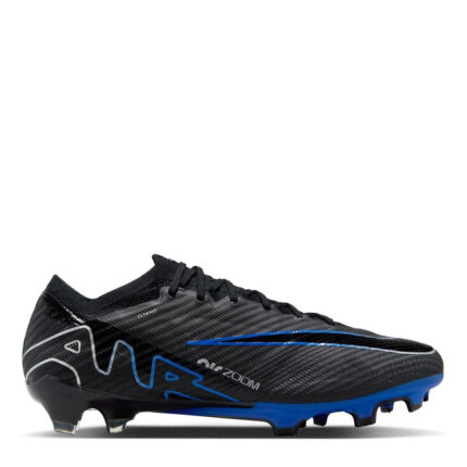 Nike Zoom Mercurial Vapor 15 Junior Firm Ground Football Boots – Black/Chrome