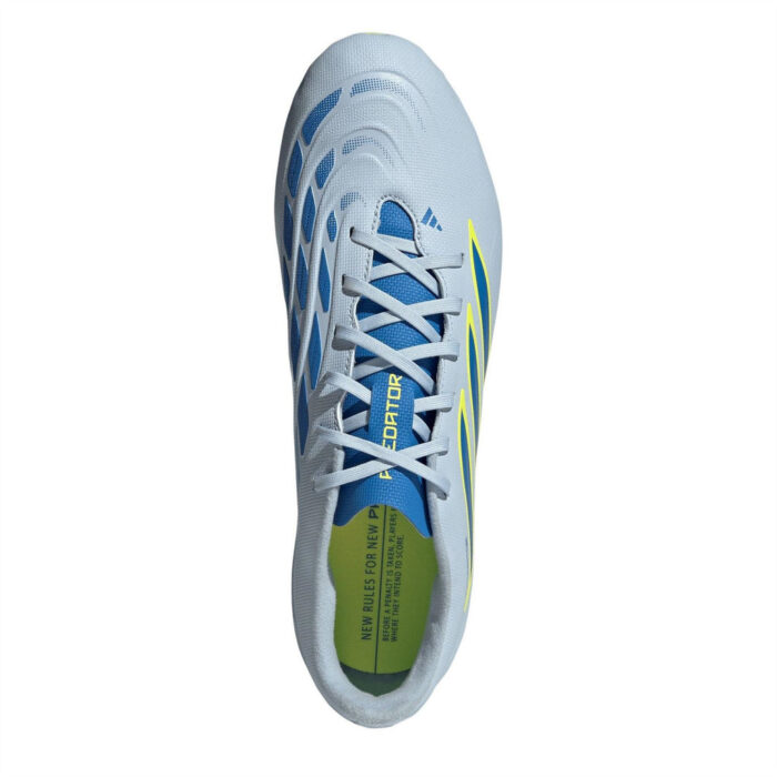 adidas Predator Firm Ground Football Boots – Blue/Yellow – view 4