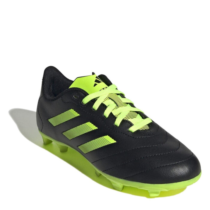 adidas Goletto Viii Junior Firm Ground Football Boots – Core Black/Lem - Image 3