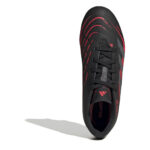 adidas Predator Junior Soft Ground Football Boots – Black/Grey – view 5