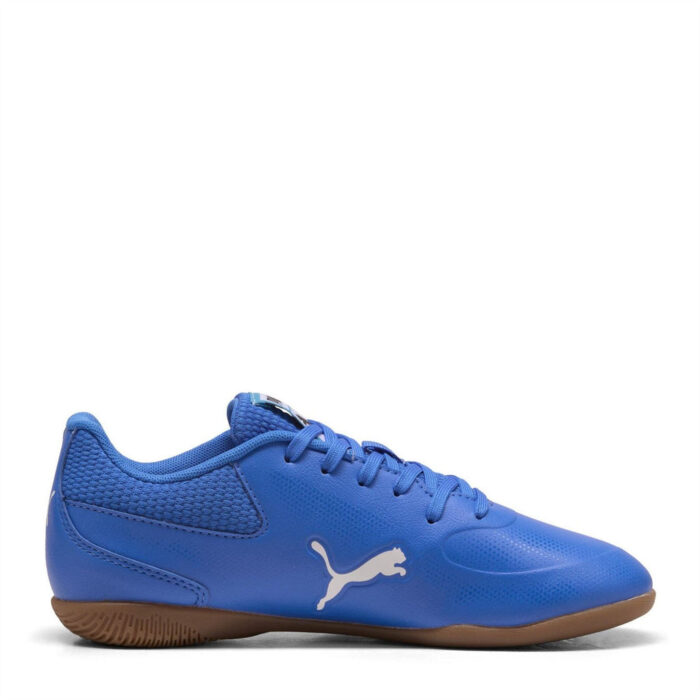 Puma Junior Indoor Football Boots – ltrBl-Wht-SpdBl – view 4