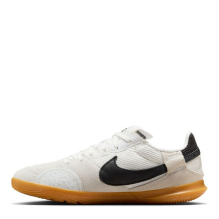 Nike Streetgato Low Top Junior Indoor Football Boots – White/Green – view 2