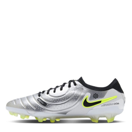 Nike Tiempo Legend 10 Firm Ground Football Boots – Silver/Volt – view 2