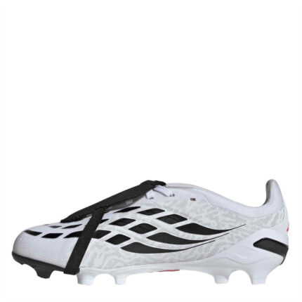 adidas Predator Junior Firm Ground Football Boots – White/Coral – view 2