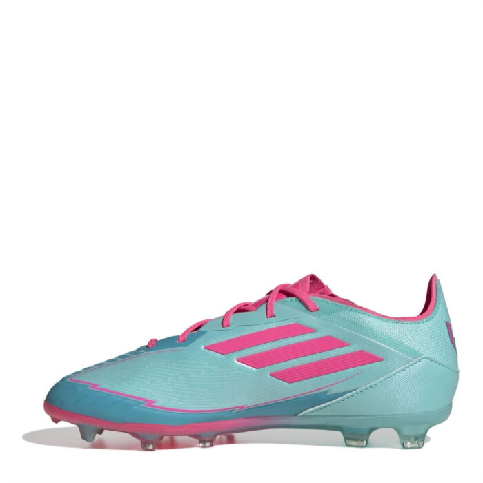 adidas F50 Junior Firm Ground Football Boots – .Blue/Pink – view 2