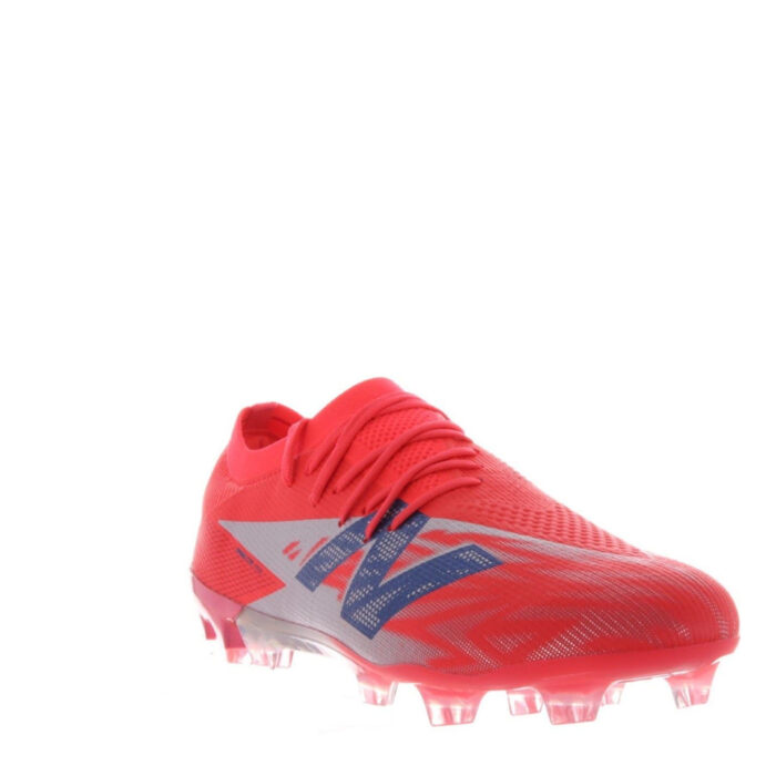 New Balance Mens Furon Firm Ground Football Boots – Red/Silver – view 4