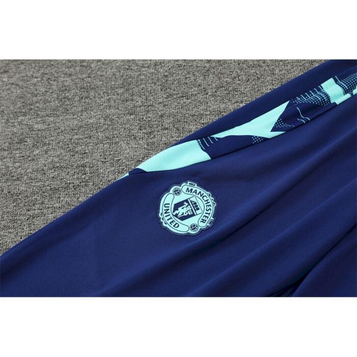 Mens Manchester United 2024/25 Half-Zip Sweater+Pant 14001 - Image 5
