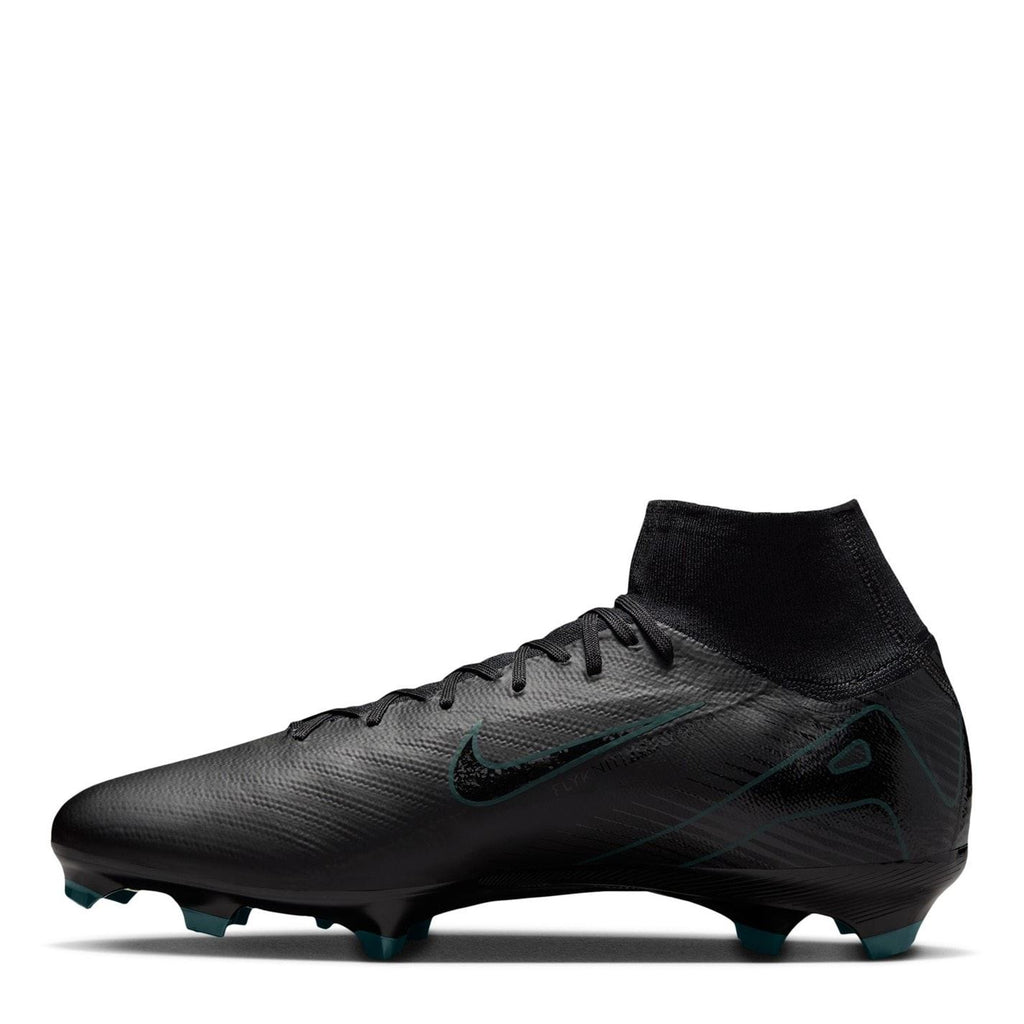 Nike Zoom Mercurial Superfly 10 Firm Ground Football Boots – Black/Green – view 2