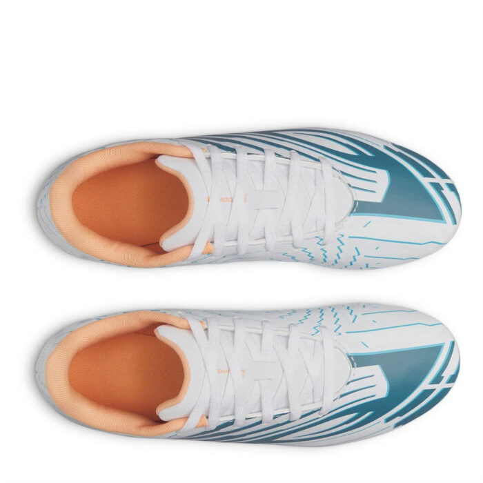 Under Armour Under Armour Shadow .4 Junior Firm Ground Football Boots – Wht/Blu/Orange – view 2