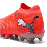 Puma Future 9 Firm Ground Football Boots – Red/Silver – view 5