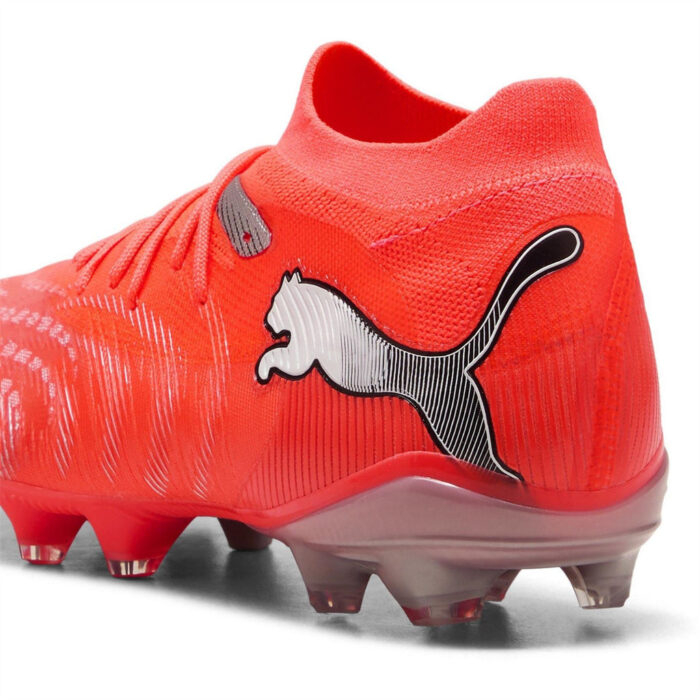 Puma Future 9 Firm Ground Football Boots – Red/Silver – view 5