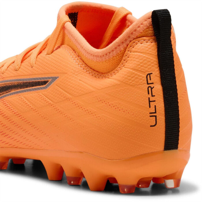Puma Junior Multi-Ground Football Boots – HtFr-Blk-GlwRd – view 5