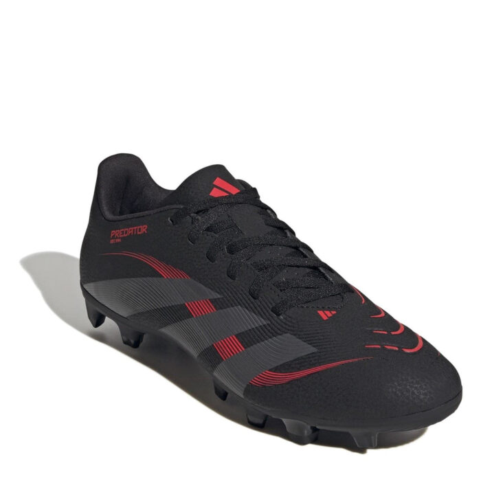 adidas Predator Firm Ground Football Boots – Black/Grey – view 3