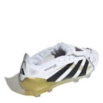adidas Predator Firm Ground Football Boots – White/Blk/Gold – view 4