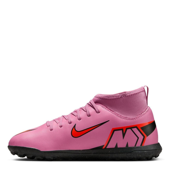 Nike Mercurial Superfly 10 Junior Turf Football Boots – Pink/Black – view 2