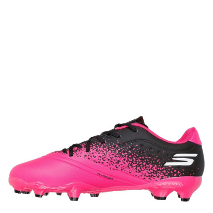 Skechers Razor Junior Firm Ground Football Boots – Pink/Black – view 2