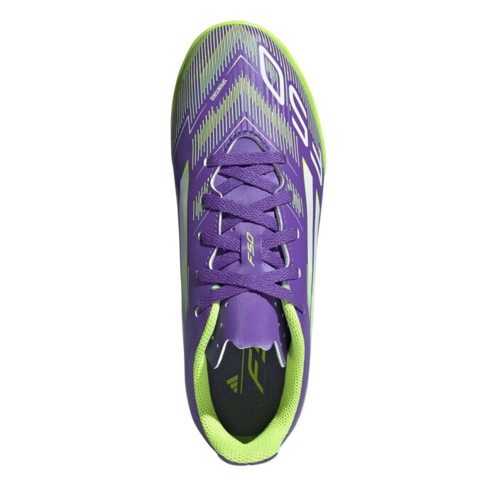 adidas F50 Messi Junior Turf Football Boots – Purple/White – view 5