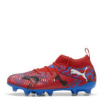 Puma Future 8 Junior Firm Ground Football Boots – Red/Blue – view 8