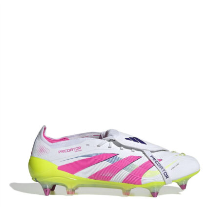 adidas Predator Soft Ground Football Boots – White/Pink