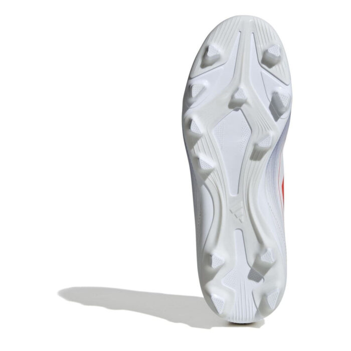 adidas F50 Junior Firm Ground Football Boots – White/Red/Blue – view 6