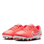 Nike Tiempo Legend 10 Junior Firm Ground Football Boots – Red/White - Image 4