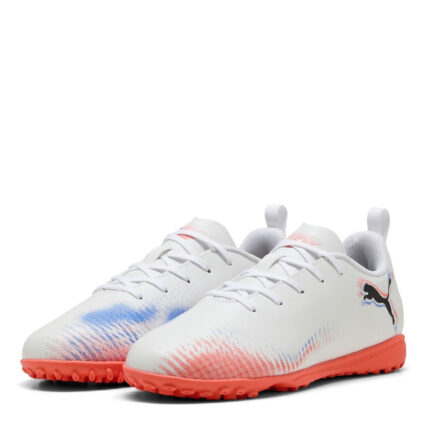 Puma Future 8 Junior Turf Football Boots – White/Black/Red