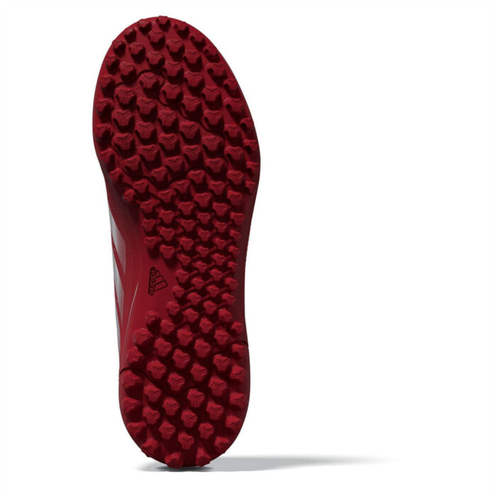 adidas Goletto Viii Junior Turf Football Boots – Red/Silver - Image 3