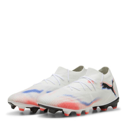 Puma Future 8 Firm Ground Football Boots – White/Black/Red