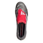 adidas Predator Firm Ground Football Boots – Grey/Red - Image 5