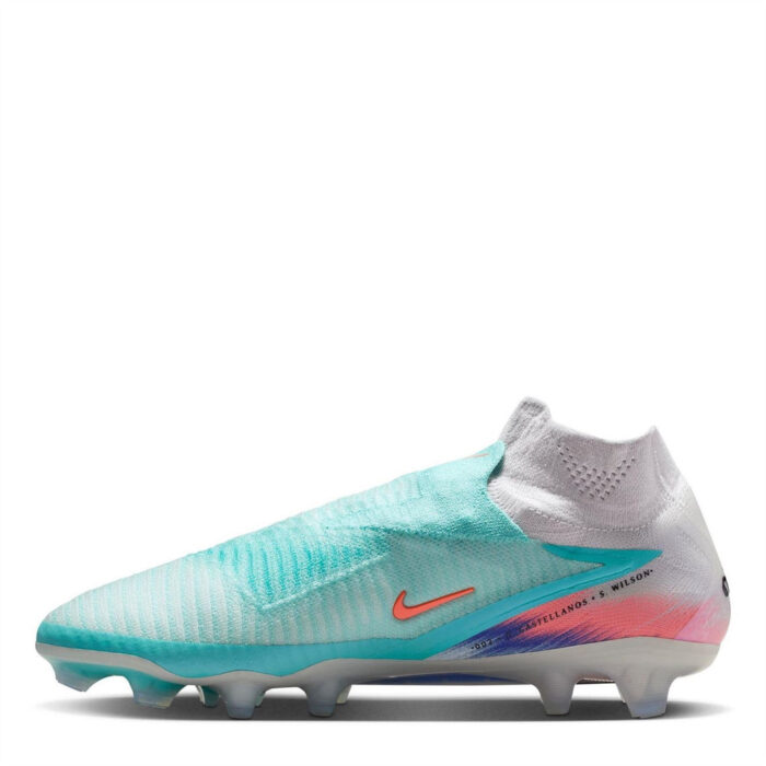 Nike Phantom High 6 Firm Ground Football Boots – Green/Orange - Image 2