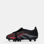 adidas Predator Junior Firm Ground Football Boots – Black/Grey – view 2