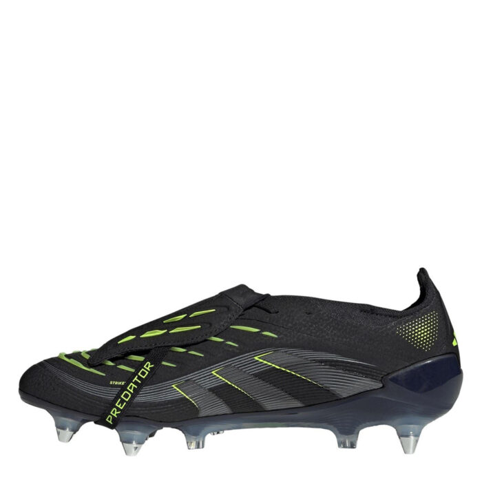 adidas Predator Soft Ground Football Boots – Black/Lemon – view 2