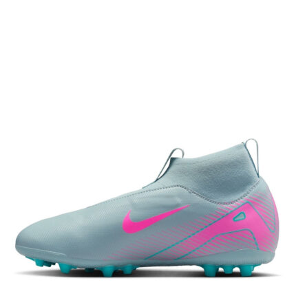 Nike Zoom Mercurial Superfly Junior Artificial Ground Football Boots – Grey/Pink – view 2