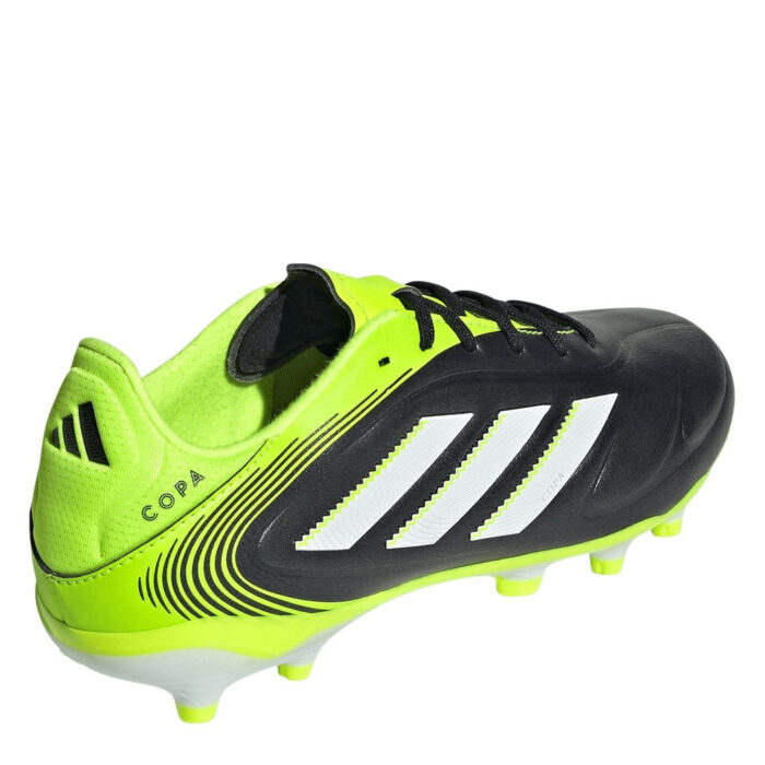 adidas Copa Pure 3 Junior Firm Ground Football Boots – Black/Lemon - Image 4