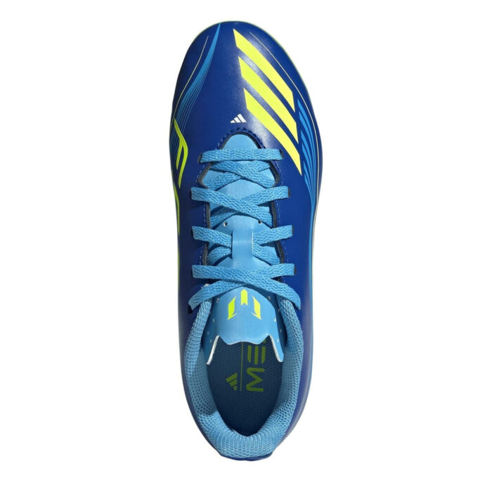 adidas F50 Junior Firm Ground Football Boots – Blue - Yellow – view 5