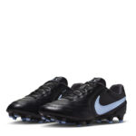 Nike Tiempo Ligera Firm Ground Football Boots – Black/Blue – view 4