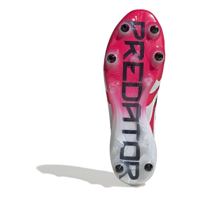adidas Predator Soft Ground Football Boots – Red/White - Image 6