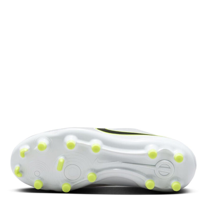 Nike Tiempo Legend 10 Junior Firm Ground Football Boots – Silver/Volt – view 3