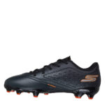 Skechers Razor Junior Firm Ground Football Boots – Black/Orange – view 2