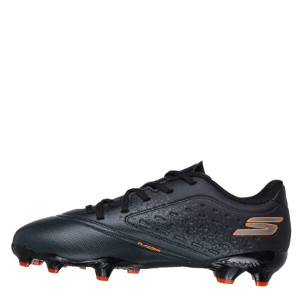 Skechers Razor Junior Firm Ground Football Boots – Black/Orange – view 2
