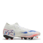 Puma Future 8 Firm Ground Football Boots – White/Black/Red - Image 4