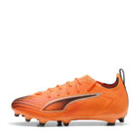 Puma Ultra 5 Junior Firm Ground Football Boots – Orange/Black – view 2