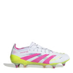 adidas Predator Soft Ground Football Boots – White/Pink