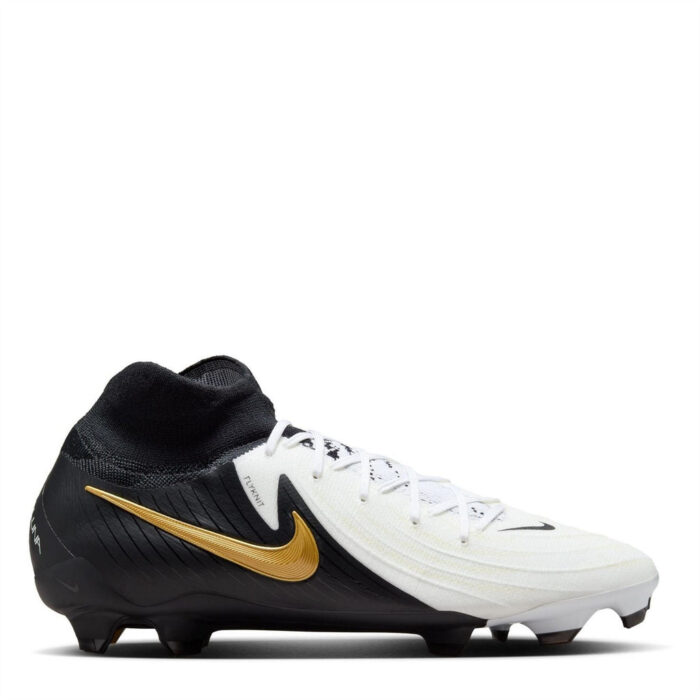 Nike Phantom Luna Ii Firm Ground Football Boots – White/Blk/Gold – view 7