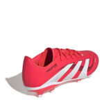 adidas Predator Junior Firm Ground Football Boots – Red/White – view 4