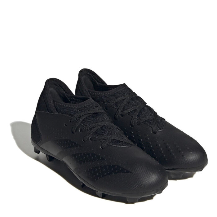adidas Predator Accuracy.3 Junior Firm Ground Football Boots – Black/Black – view 3